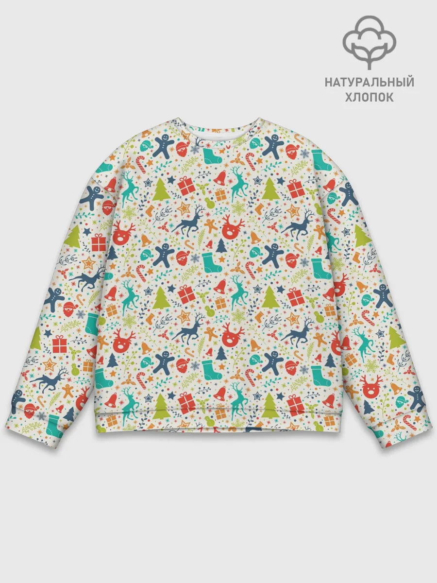 Мужской свитшот базовый / Символика Нового Года