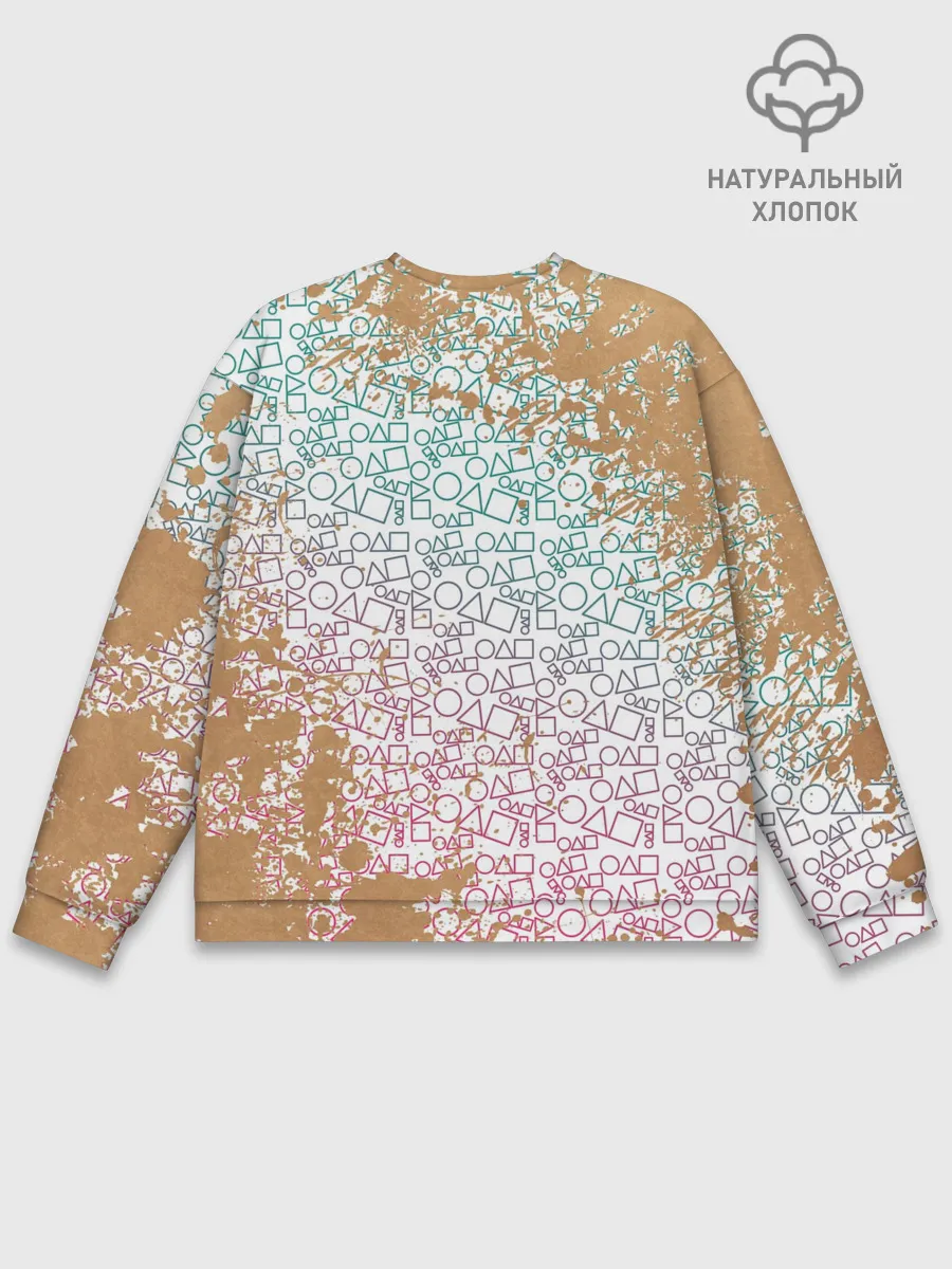 Мужской свитшот базовый / Лого / Игра в кальмара