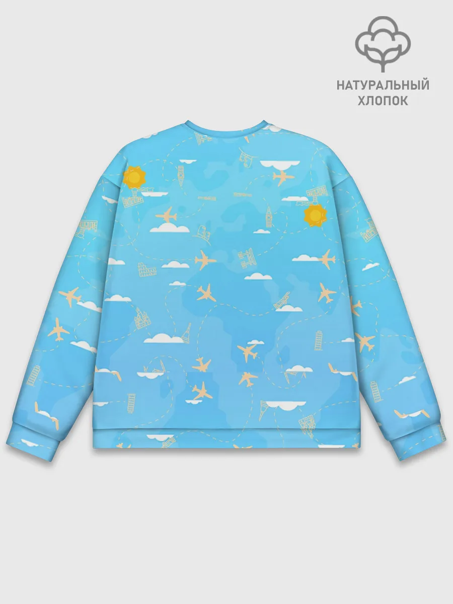 Мужской свитшот базовый / мое путешествие