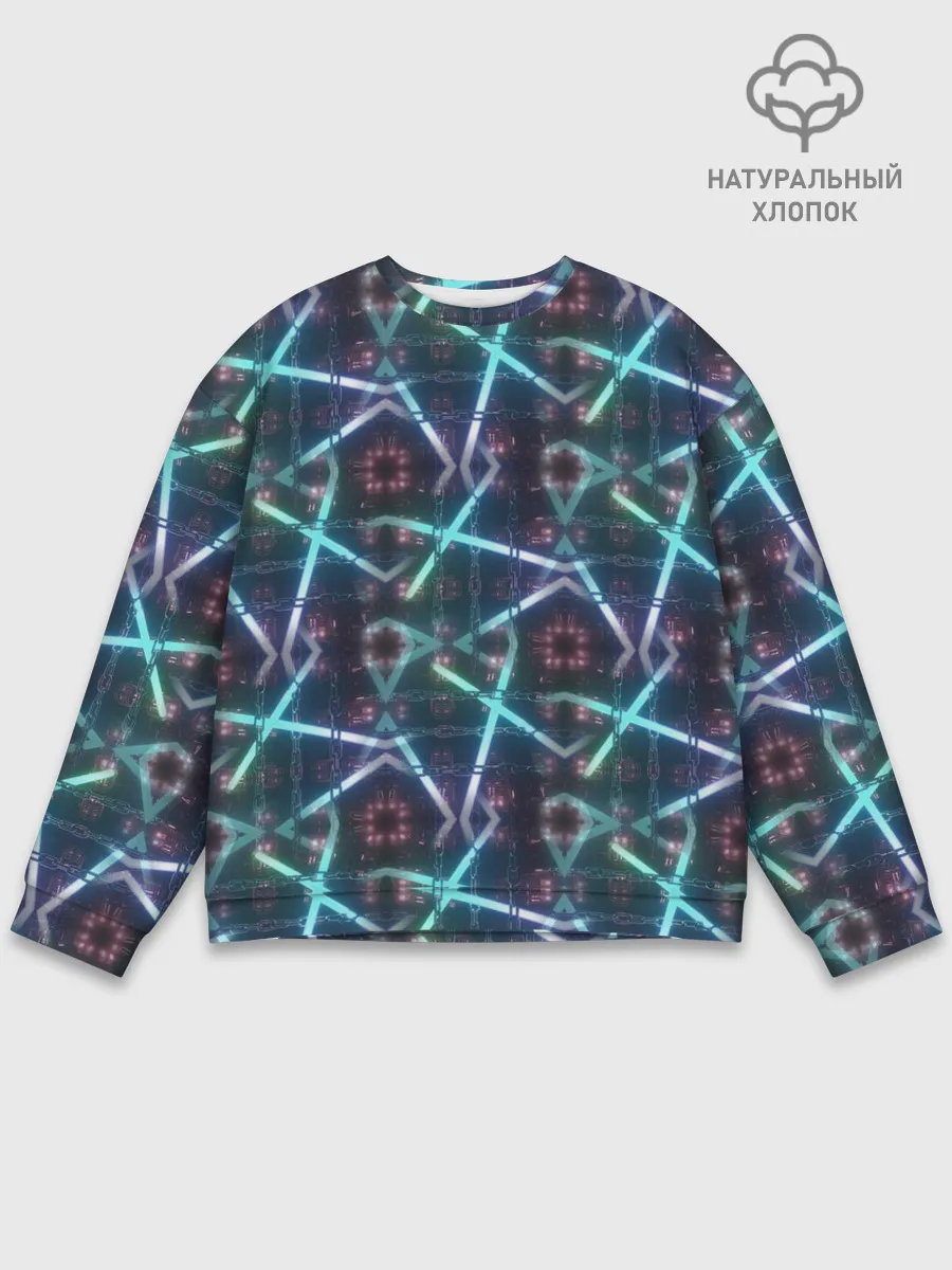 Мужской свитшот базовый / неоновый панк