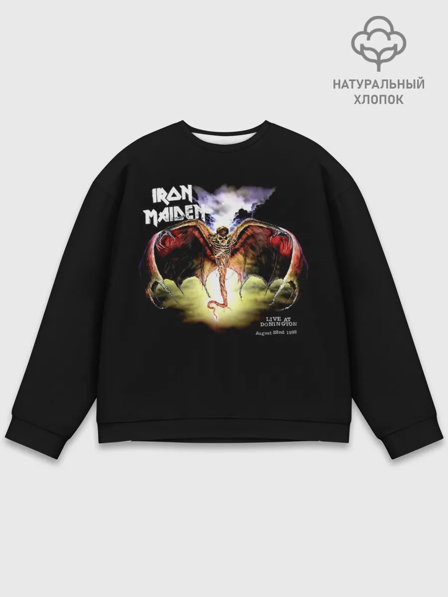 Мужской свитшот базовый / Iron Maiden LIVE AT DONINGTON