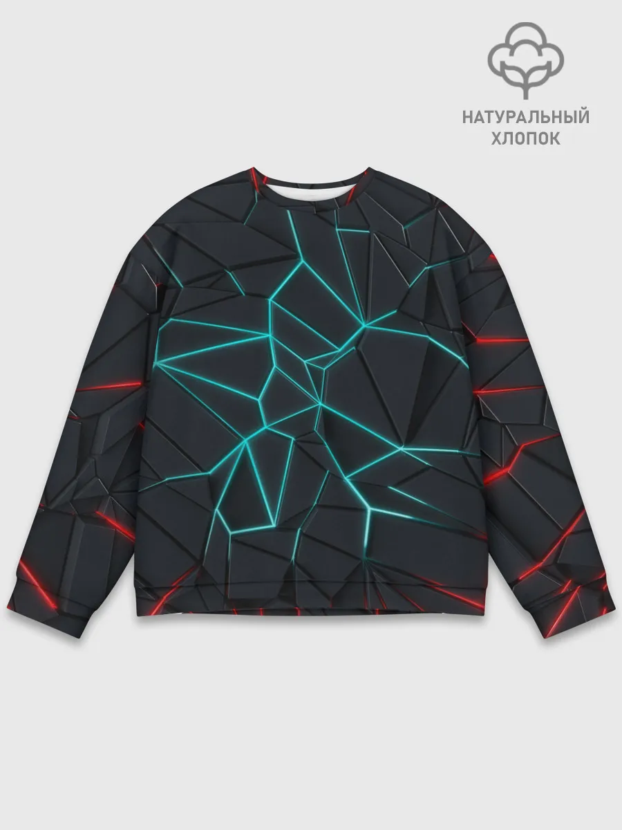Мужской свитшот базовый / Геометрический фон