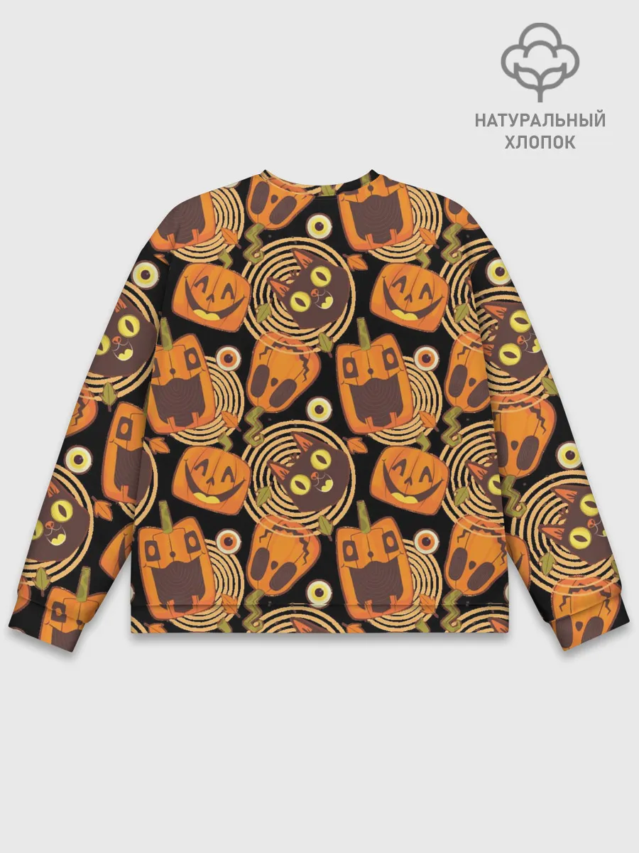 Мужской свитшот базовый / Patern Halloween 10