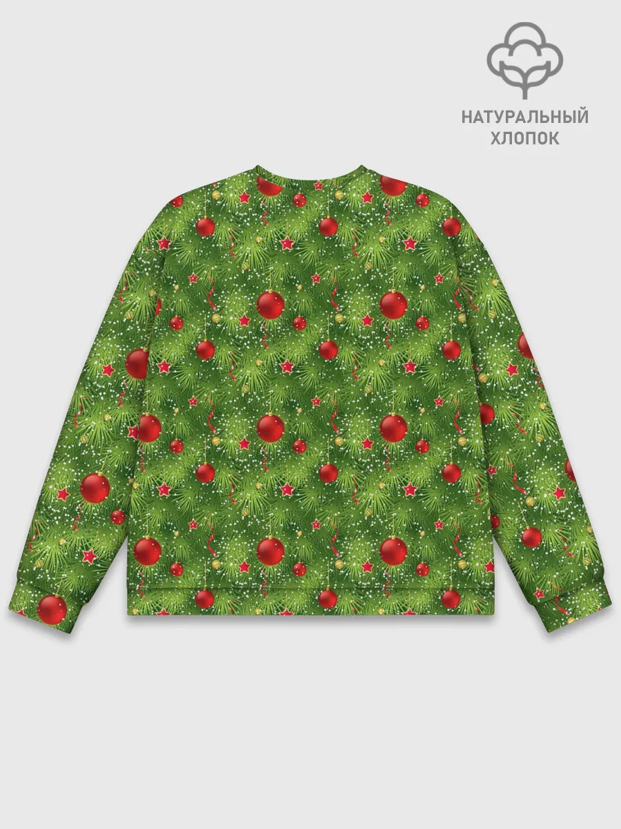 Мужской свитшот базовый / Зелёная Ёлка