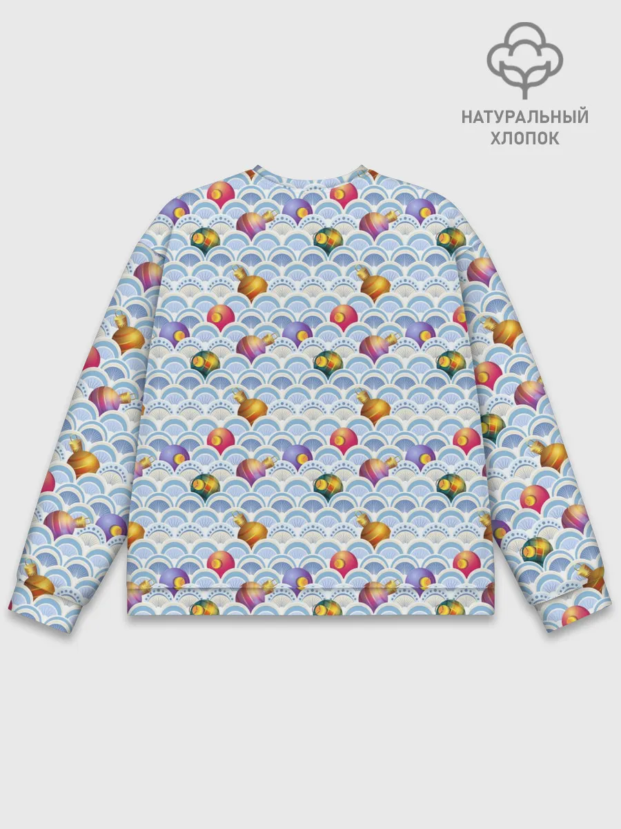 Мужской свитшот базовый / Праздничные Игрушки