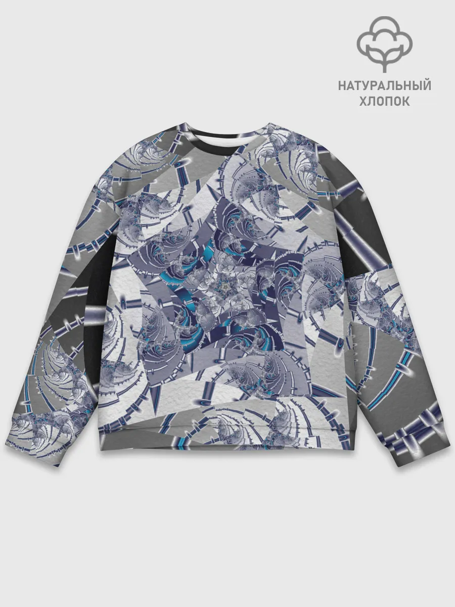 Мужской свитшот базовый / Абстракция 499