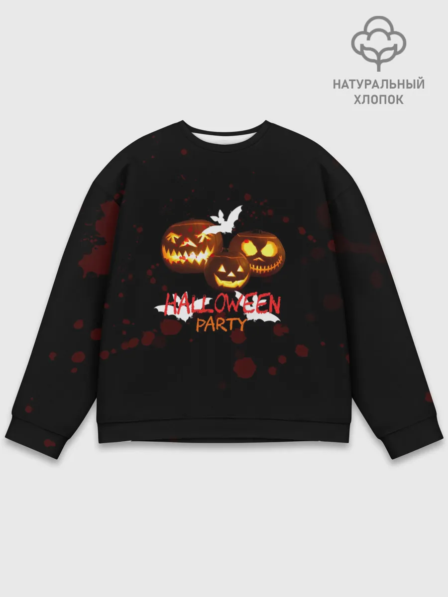 Мужской свитшот базовый / Кровавый Halloween