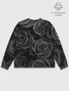 Мужской свитшот базовый / Черные розы