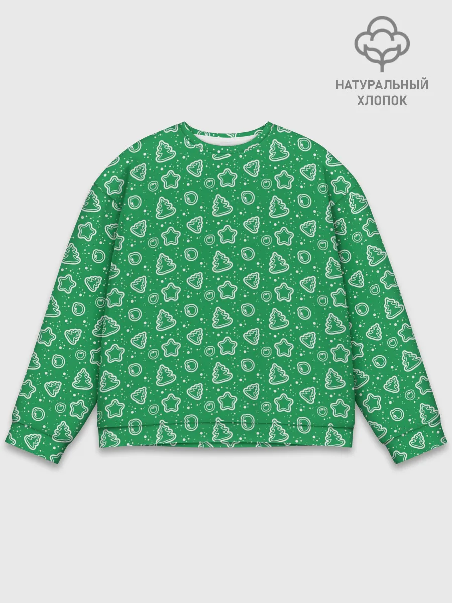 Мужской свитшот базовый / Ёлочки