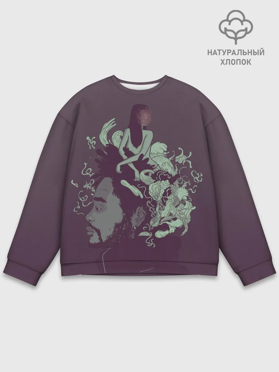 Мужской свитшот базовый / Психоделический Эйбл