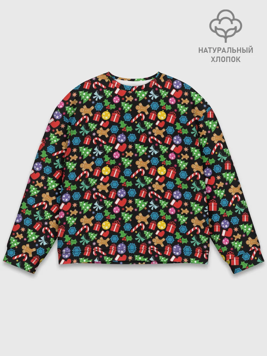 Мужской свитшот базовый / Новогодне-Рождественская Символика