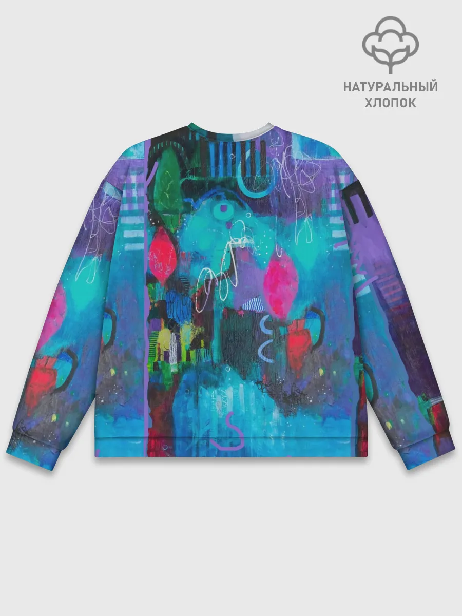 Мужской свитшот базовый / Морская глубина