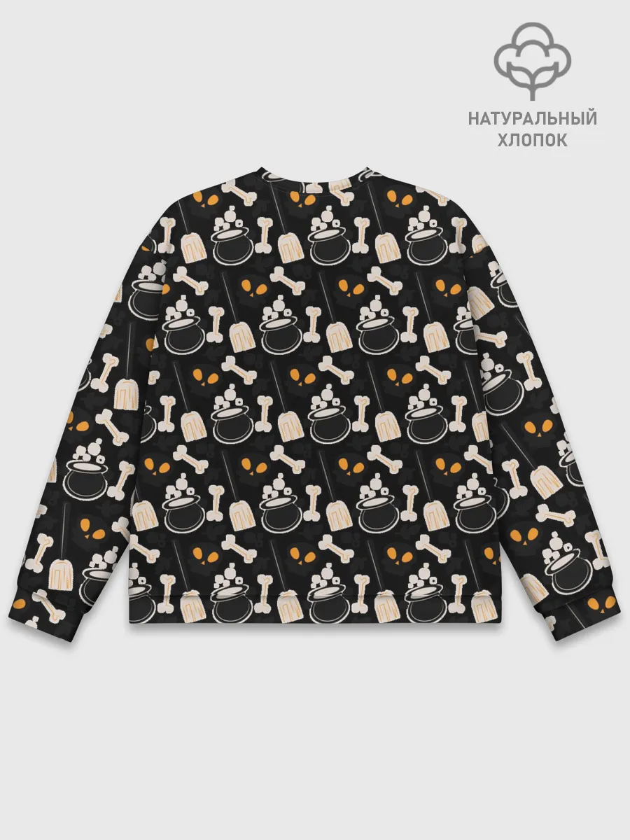 Мужской свитшот базовый / Patern Halloween 14