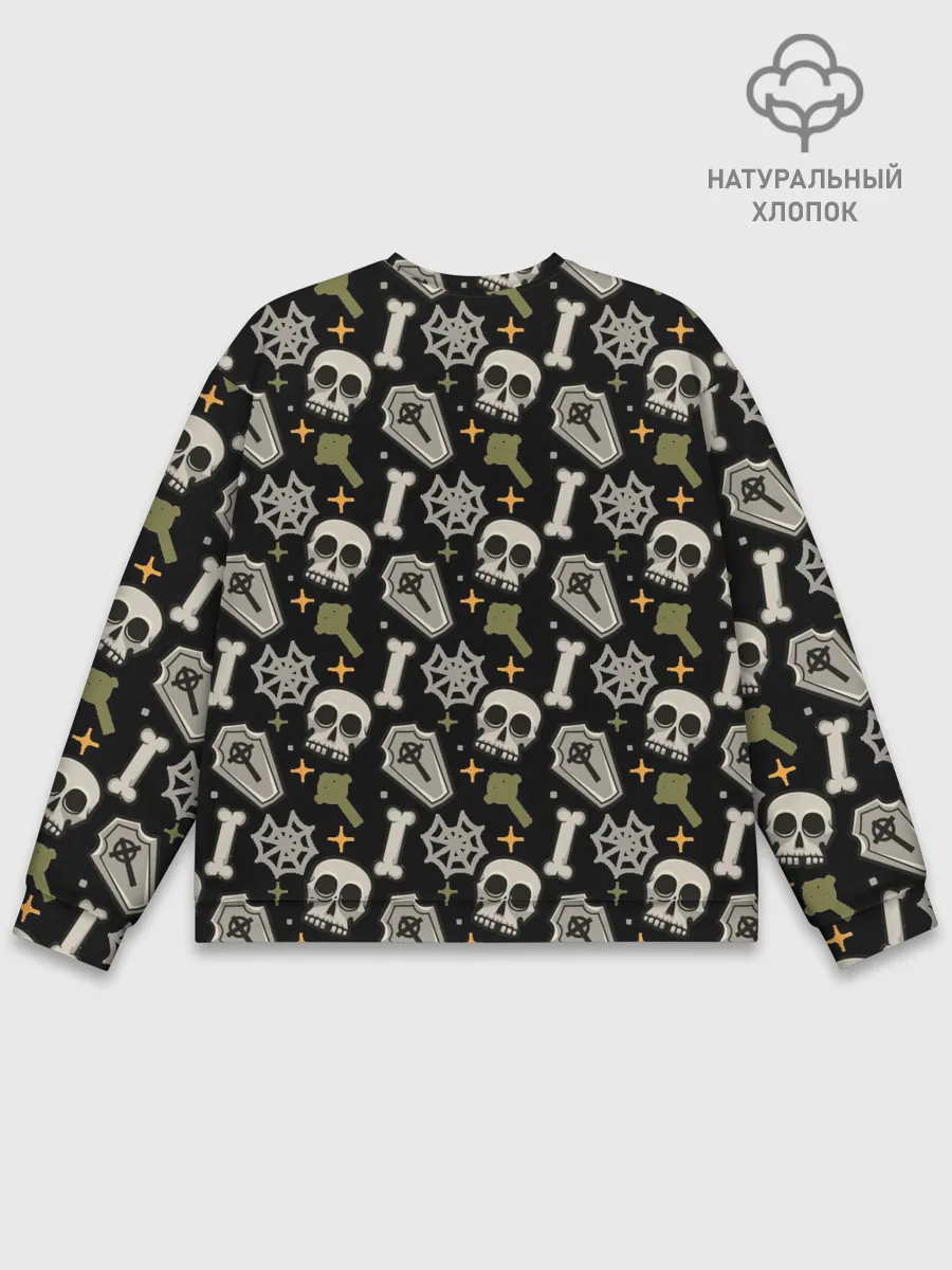 Мужской свитшот базовый / Patern Halloween 18