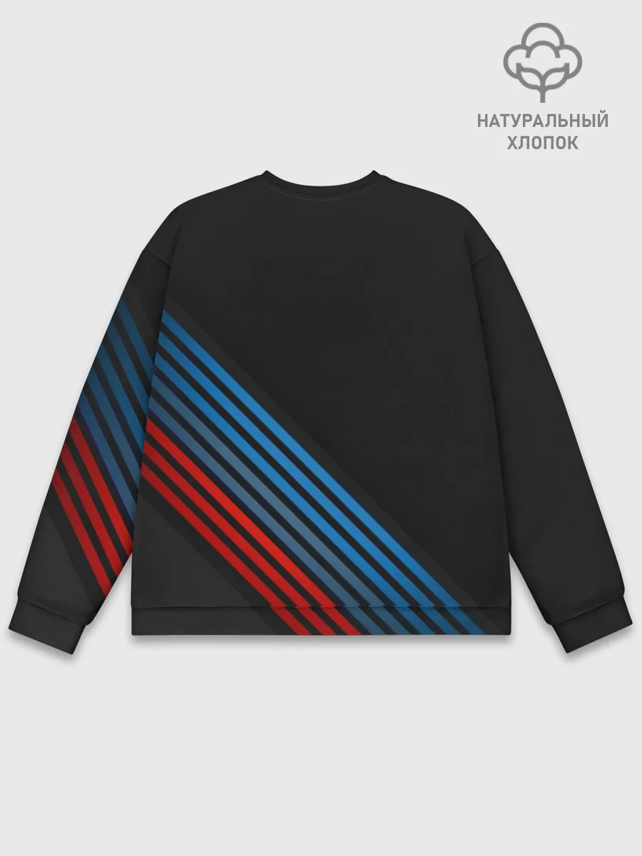 Мужской свитшот базовый / BMW STRIPE