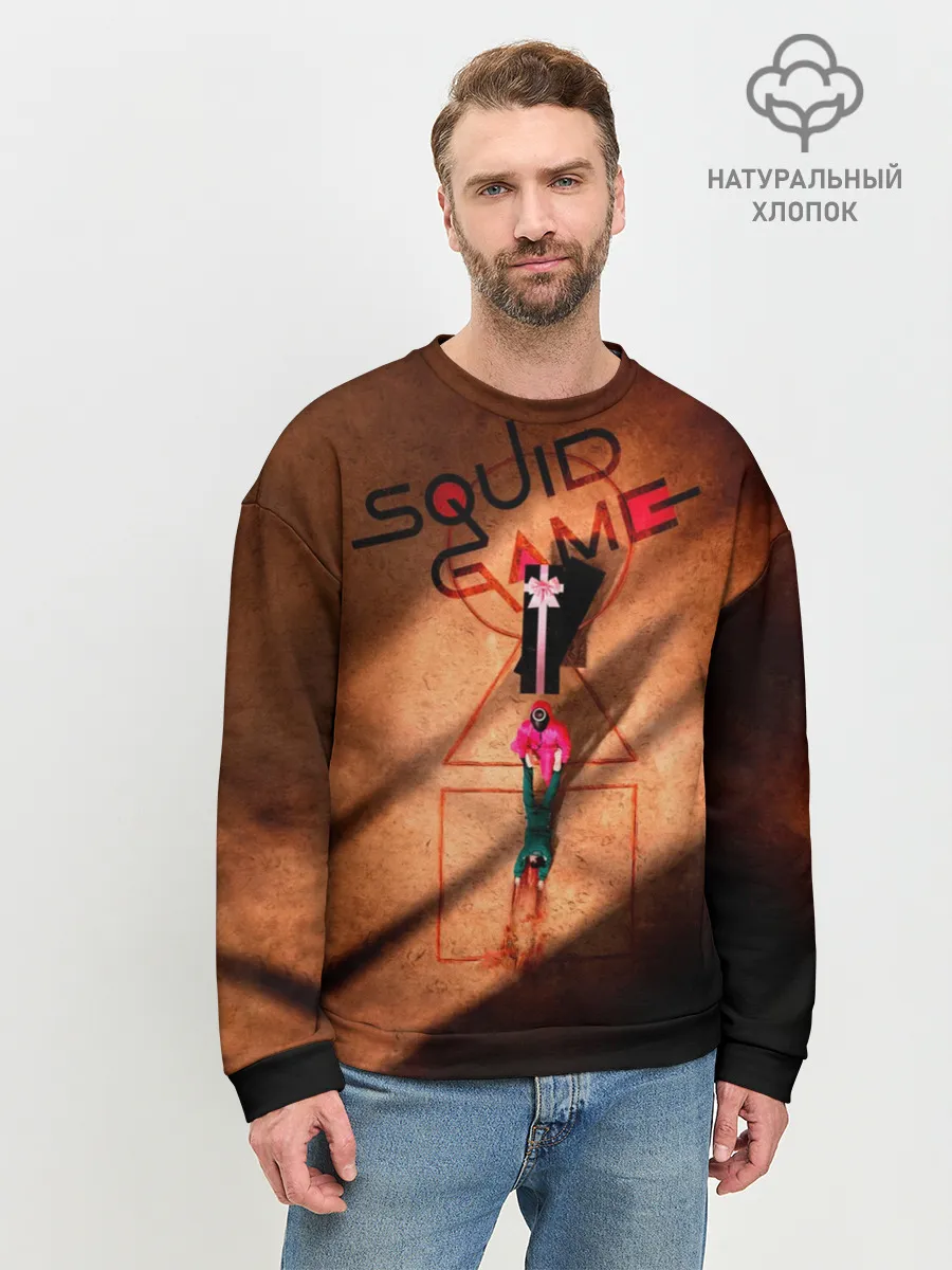 Мужской свитшот базовый / Squid Game Игра в кальмара корейский сериал