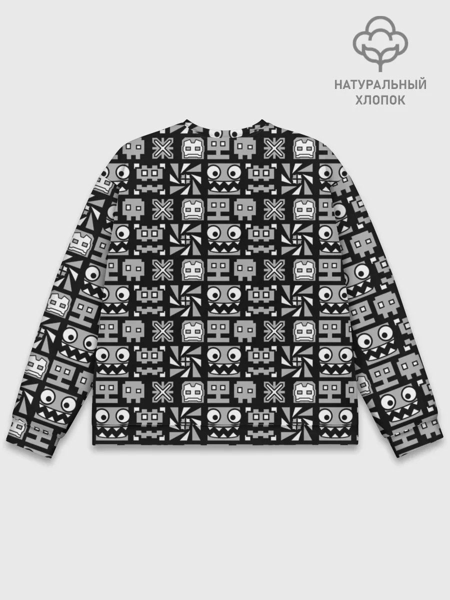 Мужской свитшот базовый / Geometry Dash | Cubes