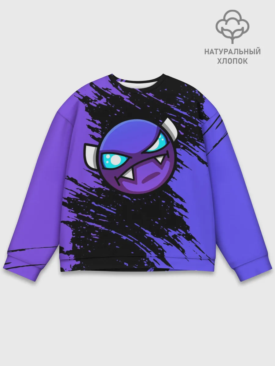 Мужской свитшот базовый / Геометри Даш | Geometry Dash