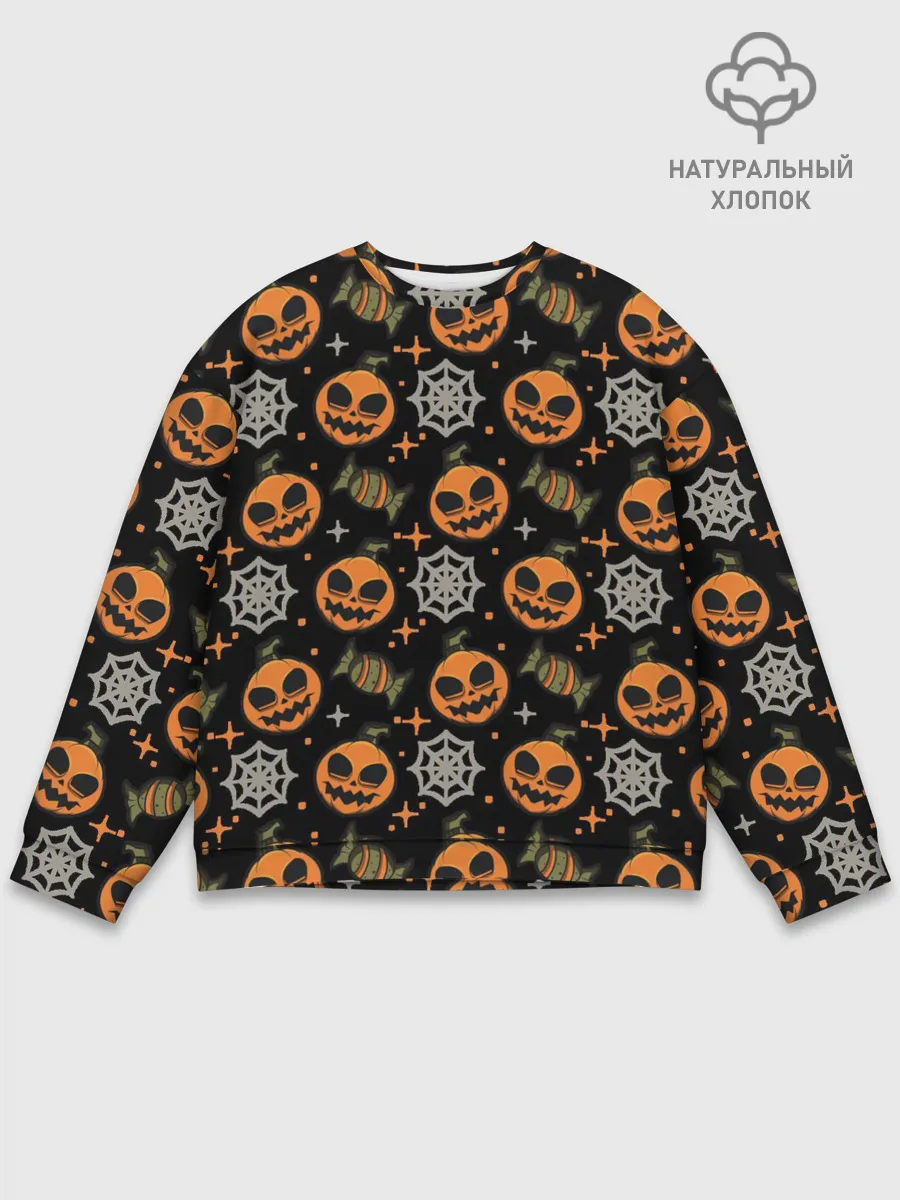 Мужской свитшот базовый / Patern Halloween 26