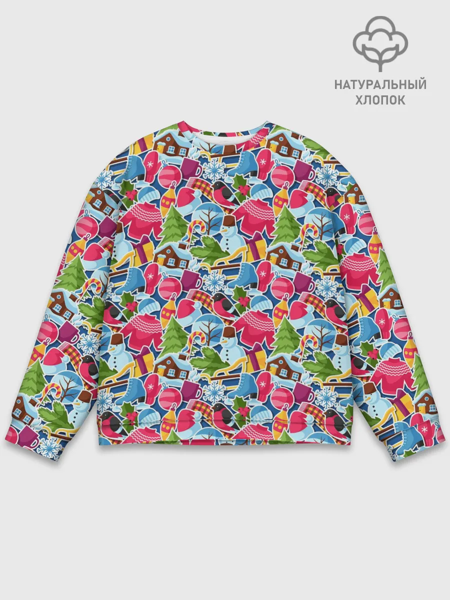 Мужской свитшот базовый / С Рождеством и Новым Годом!