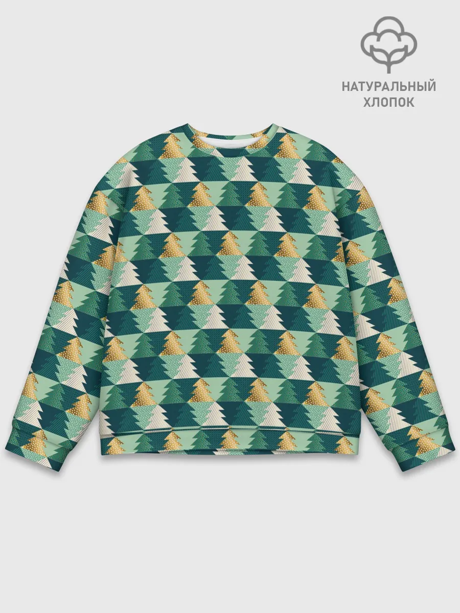 Мужской свитшот базовый / Ёлочный Дизайн