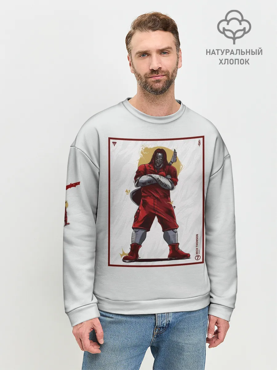 Мужской свитшот базовый / SLIPKNOT | Mick Thomson