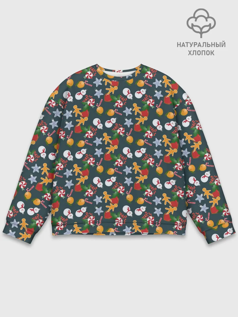 Мужской свитшот базовый / Игрушки Ёлочные