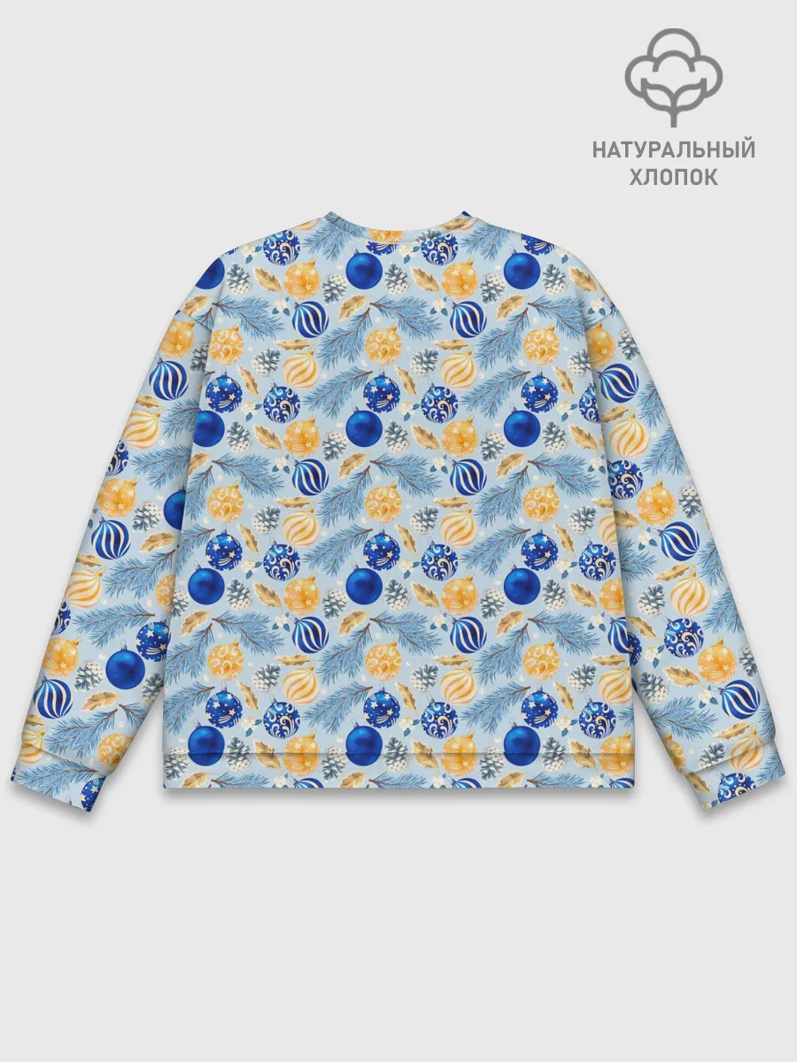 Мужской свитшот базовый / Новогодние Украшения