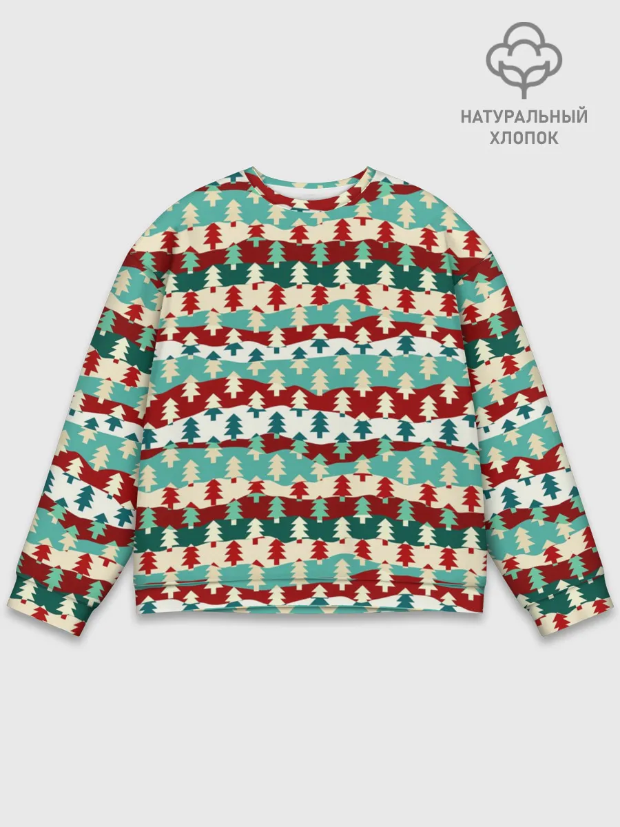 Мужской свитшот базовый / Ёлочки