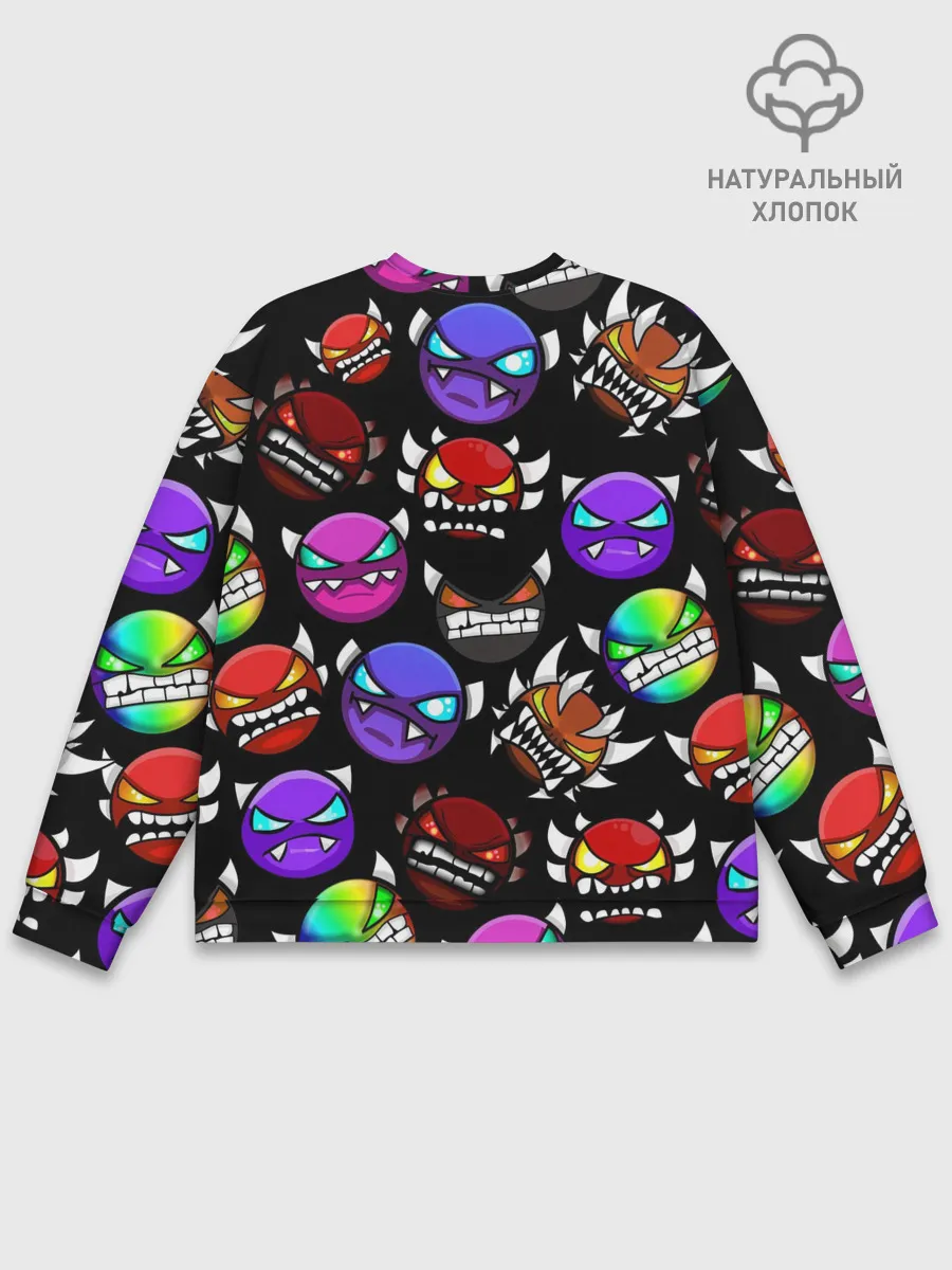 Мужской свитшот базовый / Geometry Dash Demons