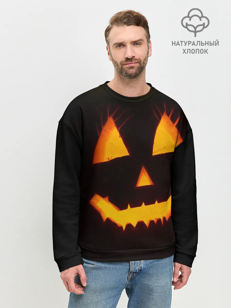 Мужской свитшот базовый / helloween | pumpkin jack