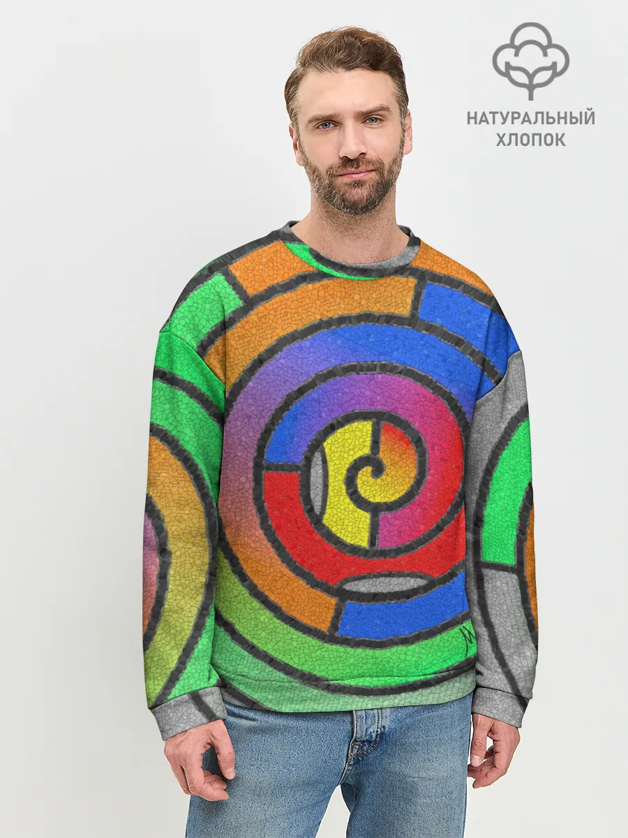Мужской свитшот базовый / Маечная спираль