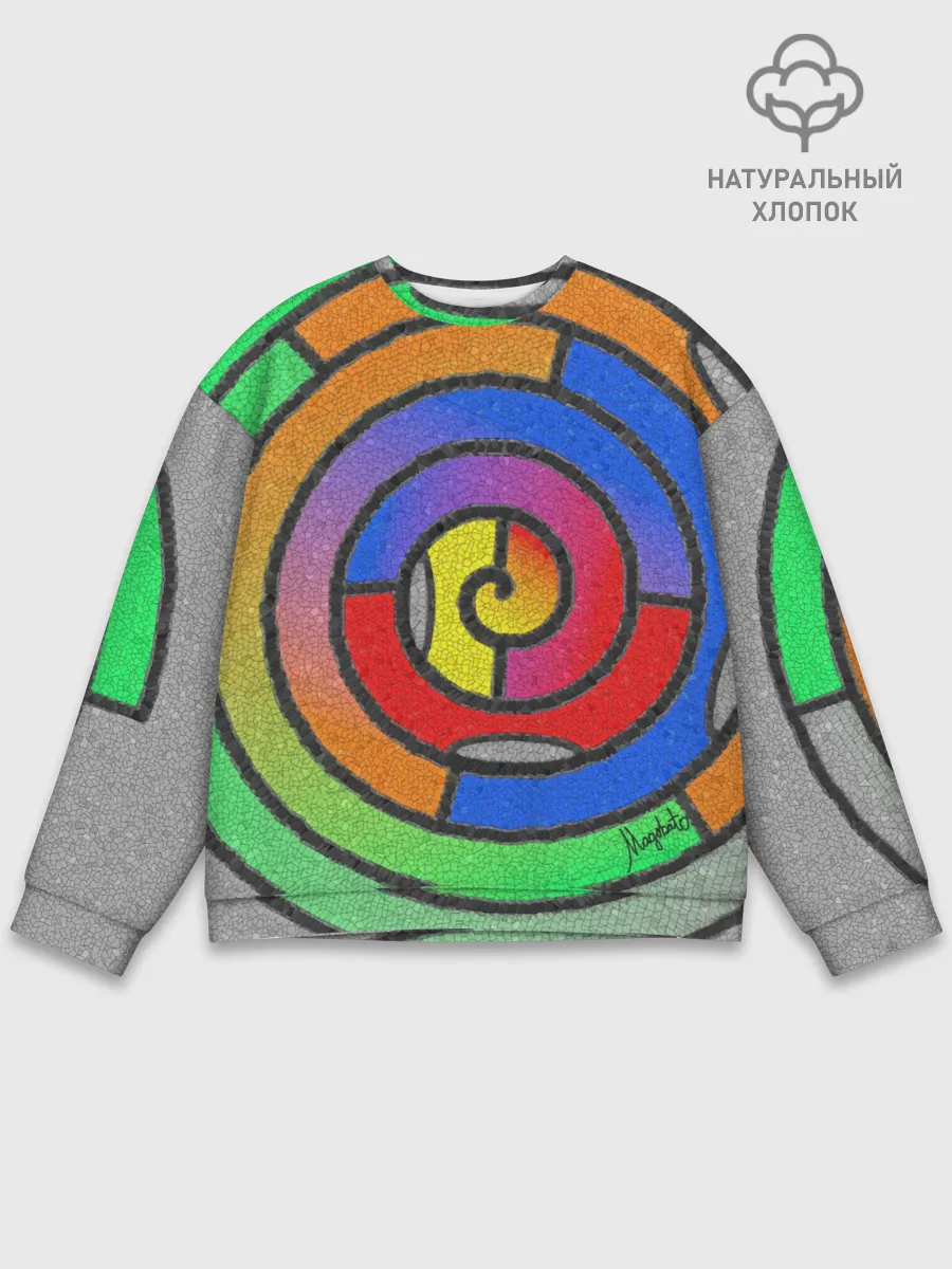 Мужской свитшот базовый / Маечная спираль