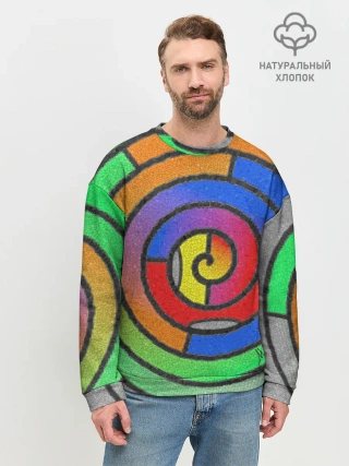Мужской свитшот базовый / Маечная спираль