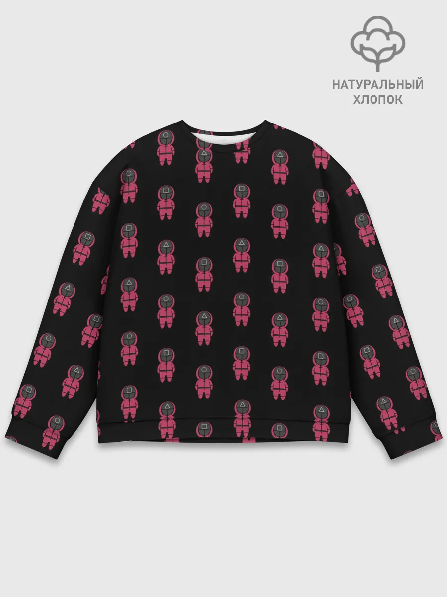 Мужской свитшот базовый / ФИГУРКИ СТРАЖЕЙ / ИГРА В КАЛЬМАРА