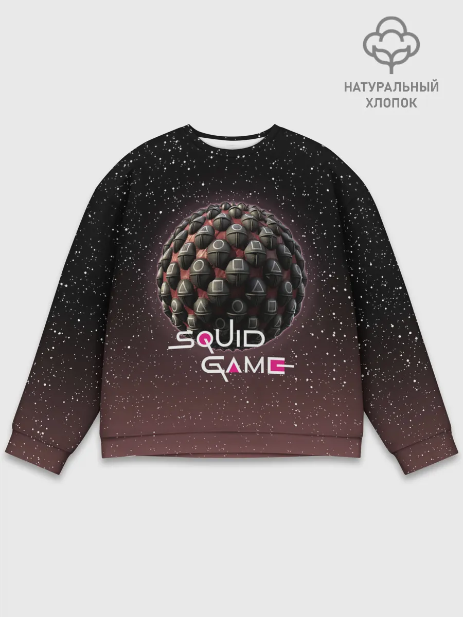 Мужской свитшот базовый / ПЛАНЕТА ИГР | ИГРА В КАЛЬМАРА