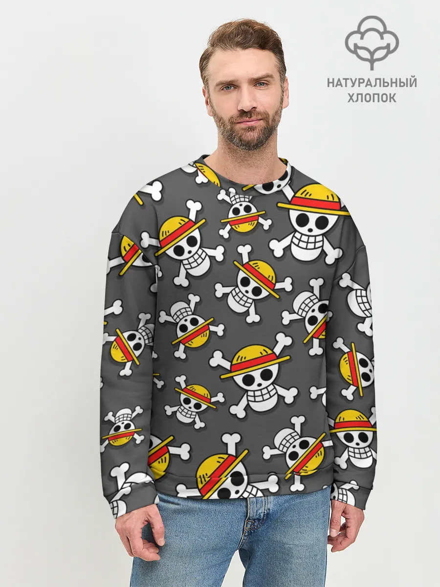 Мужской свитшот базовый / Ван-Пис, Мугивара