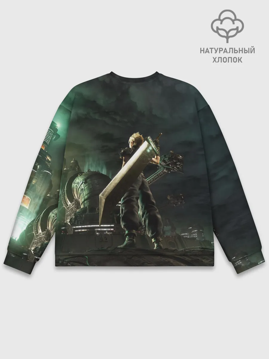 Мужской свитшот базовый / Клауд Страйф FF7