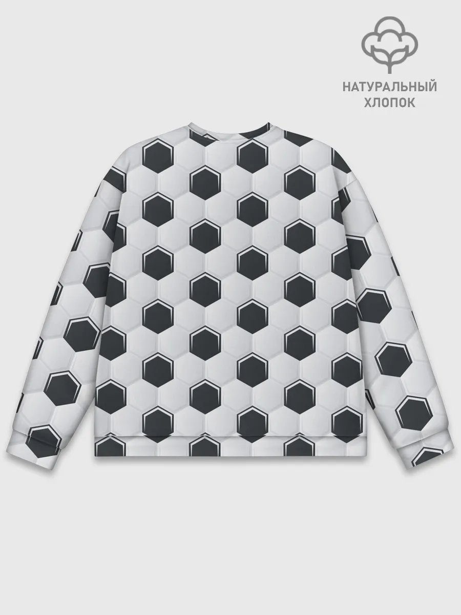 Мужской свитшот базовый / Текстура футбольного мяча