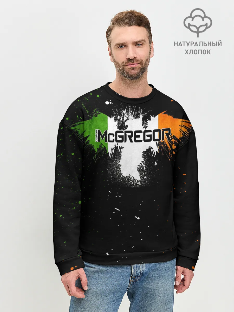 Мужской свитшот базовый / Ирландский орел Конор МакГрегор
