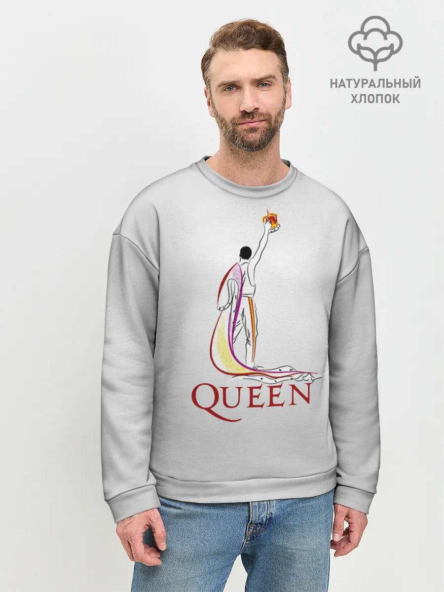 Мужской свитшот базовый / Фредди Меркьюри - Queen