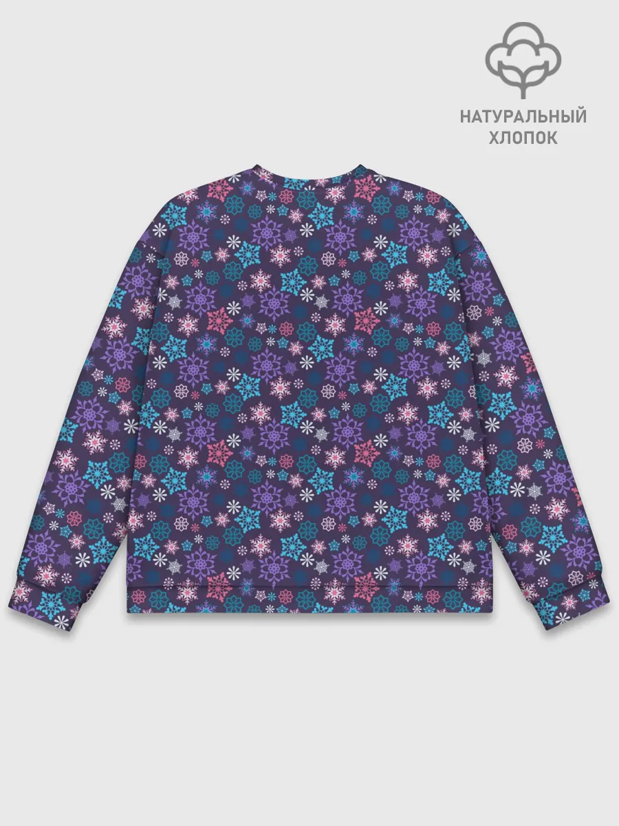 Мужской свитшот базовый / Снежные Узоры