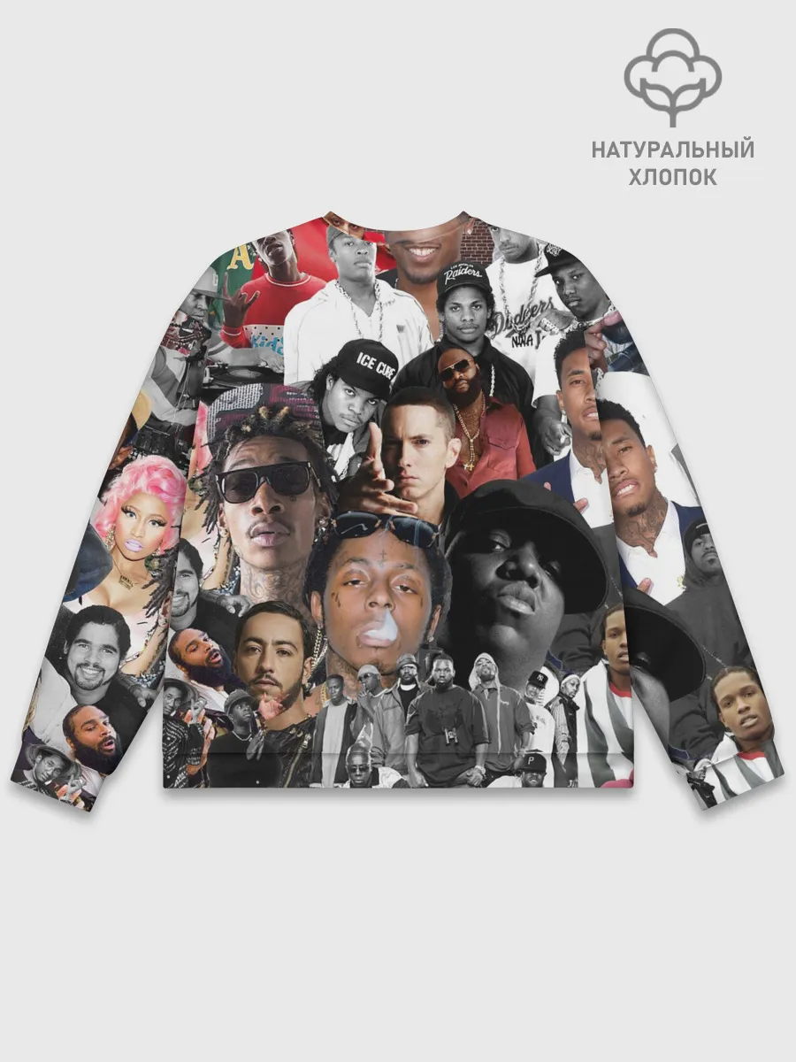 Мужской свитшот базовый / Рэп-Коллаж