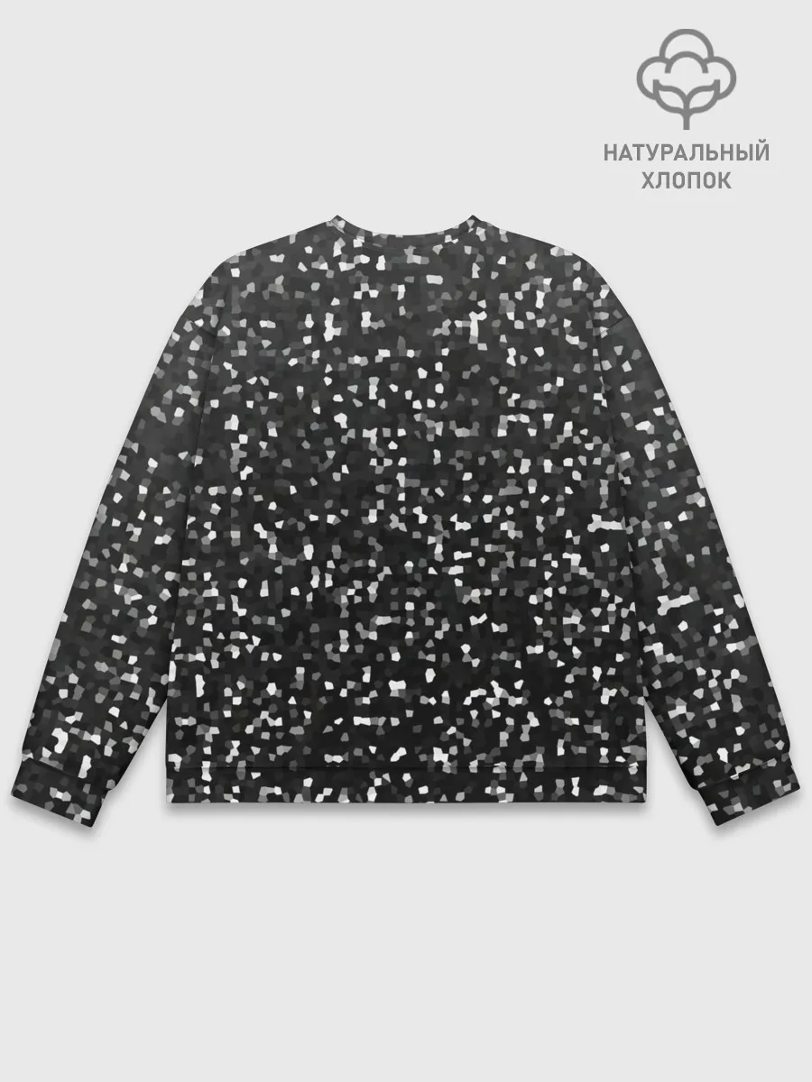 Мужской свитшот базовый / ЧБ мозаика