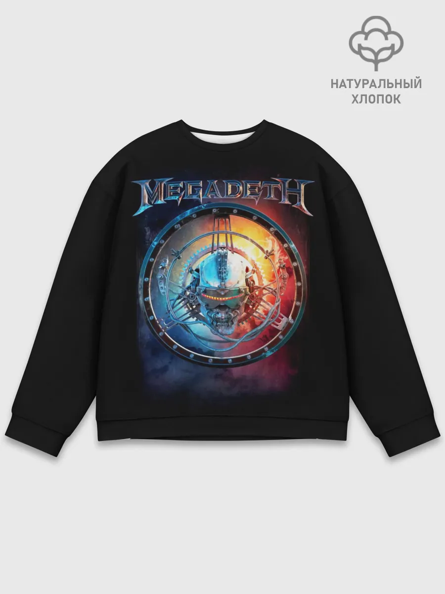 Мужской свитшот базовый / Megadeth, Super Collider