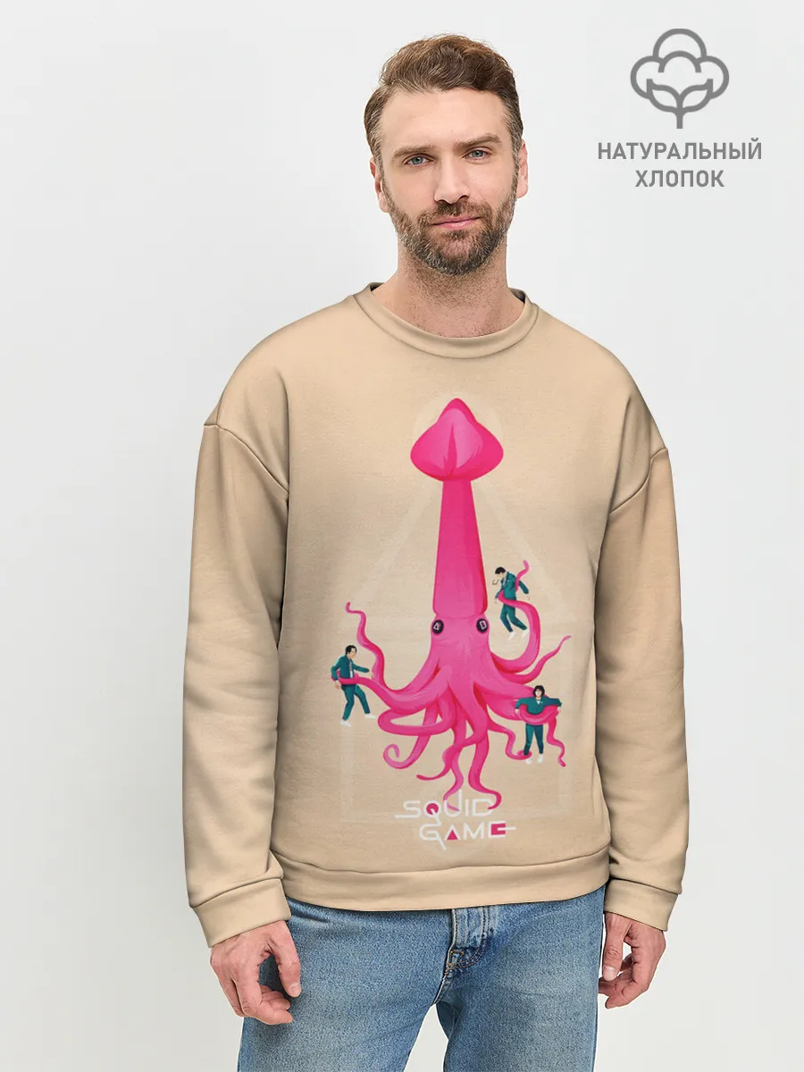 Мужской свитшот базовый / В плену у Кальмара