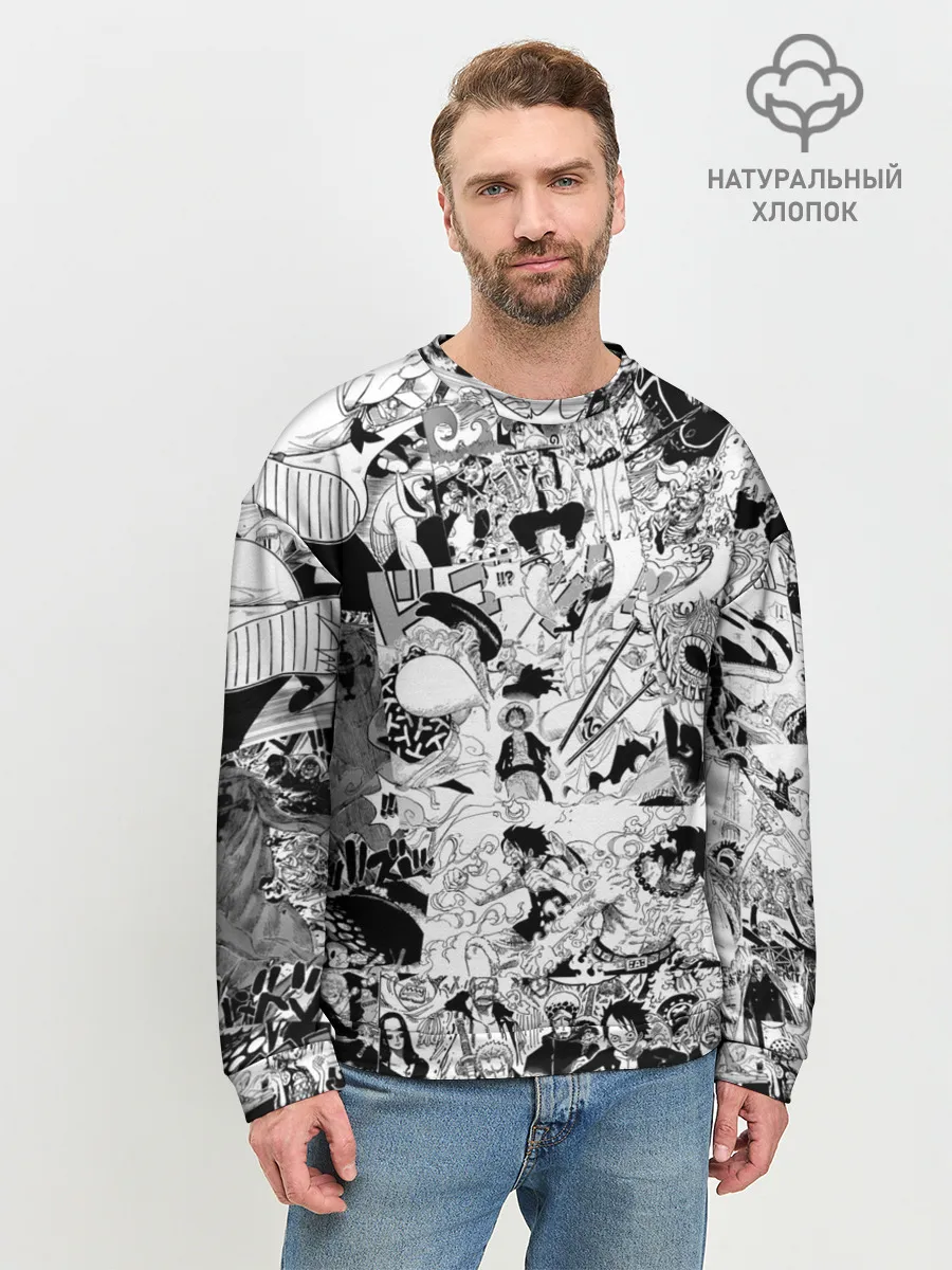 Мужской свитшот базовый / One Piece Манга страницы