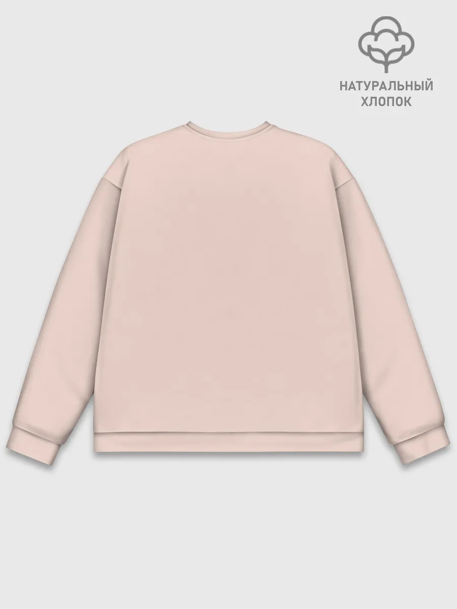 Мужской свитшот базовый / милое аниме лицо