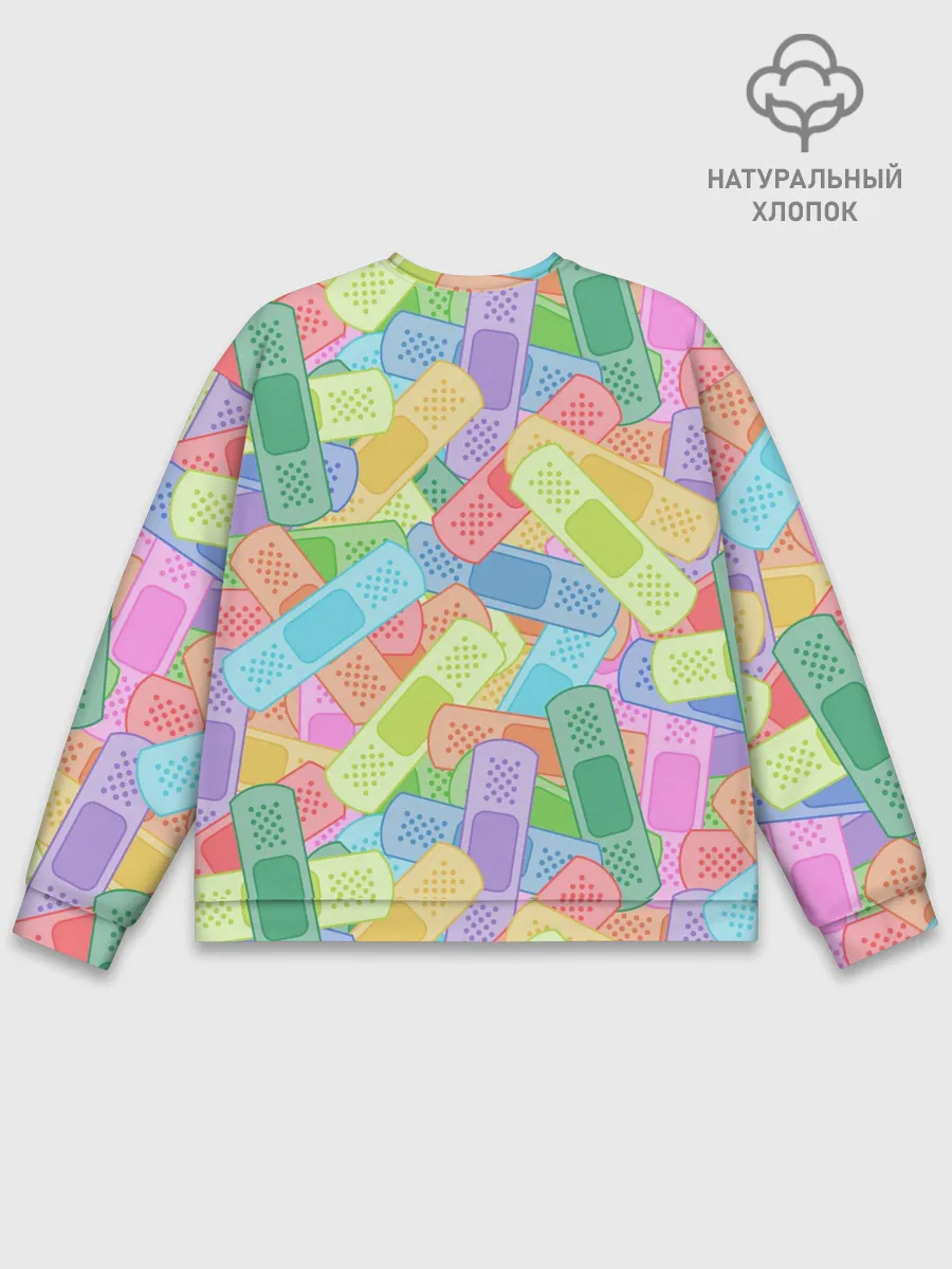 Мужской свитшот базовый / Цветные пластыри