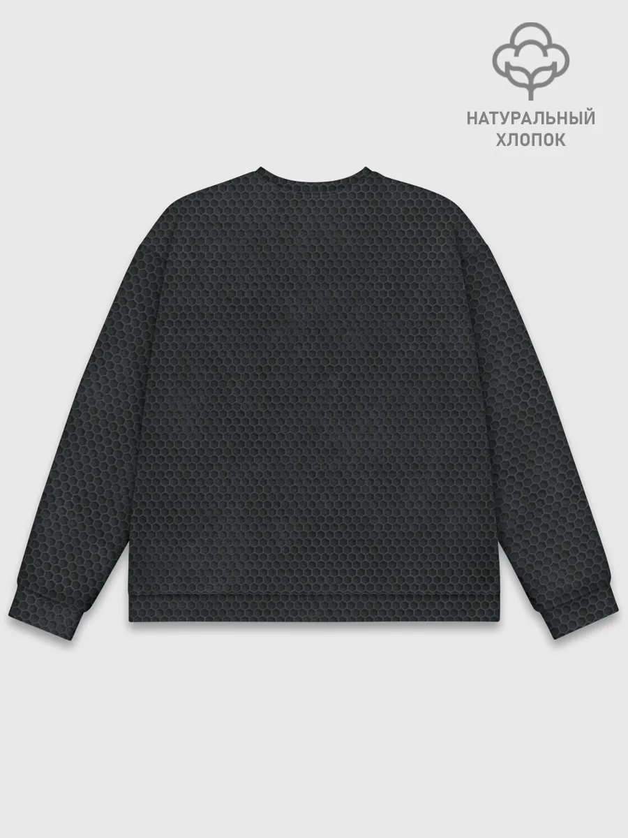 Мужской свитшот базовый / ИГРА В КАЛЬМАРА СИМВОЛ КВАДРАТ | SQUID GAME